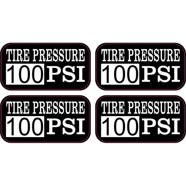2 inches by 1 inch StickerTalk Tire Pressure 50 PSI Vinyl Stickers 2 inches by 1 inch StickerTalk Tire Pressure 50 PSI Vinyl Stickers